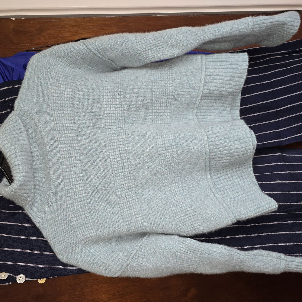 Cozy Light Blue Knit Sweater